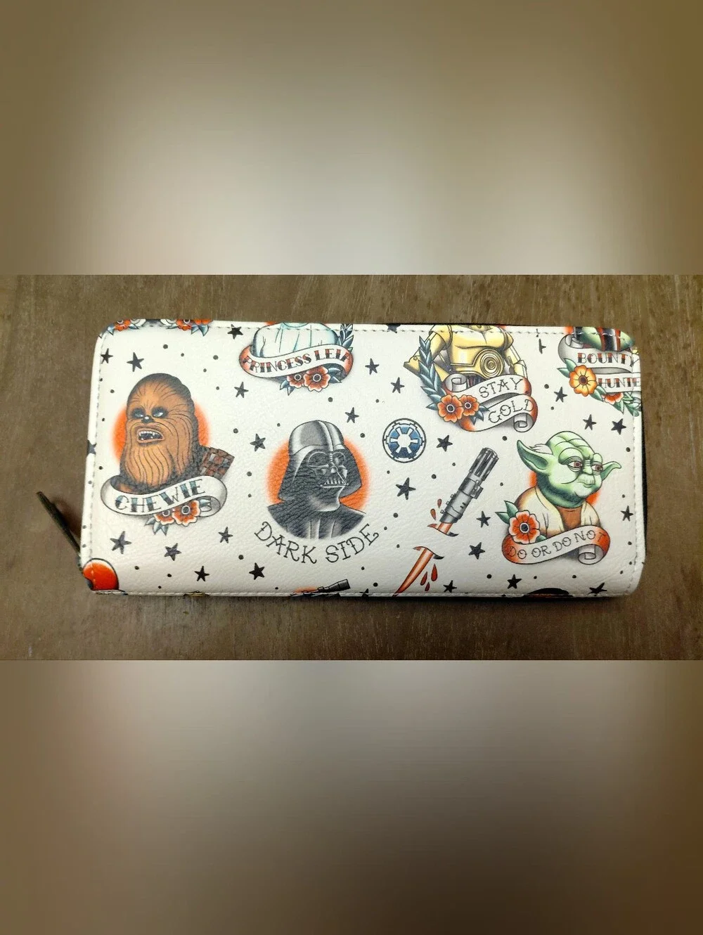 Loungefly Star Wars Tattoo Flash Wallet NWT Rare Hard to Find STWA0232